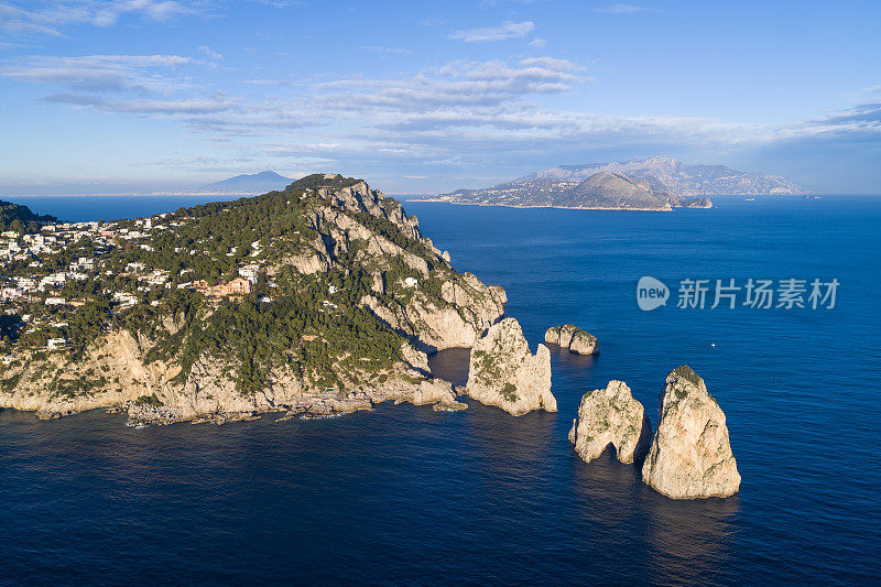 Faraglioni, Capri -鸟瞰图